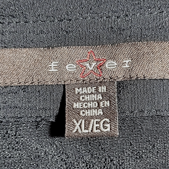 Fever Sheer Black Flowy Pintuck Blouse with Cami Women's (XL/EG) - Picture 6 of 10